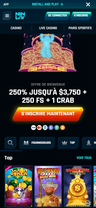 Προσφορά καλωσορίσματος 250% + 250 FS + 1 Crab